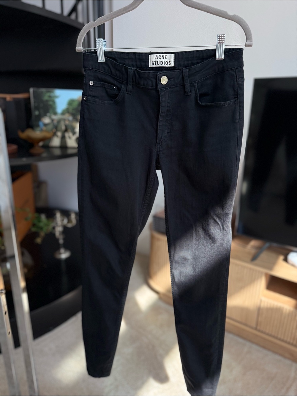 Acne Studios Flex S Black Skinny Jeans 29/34